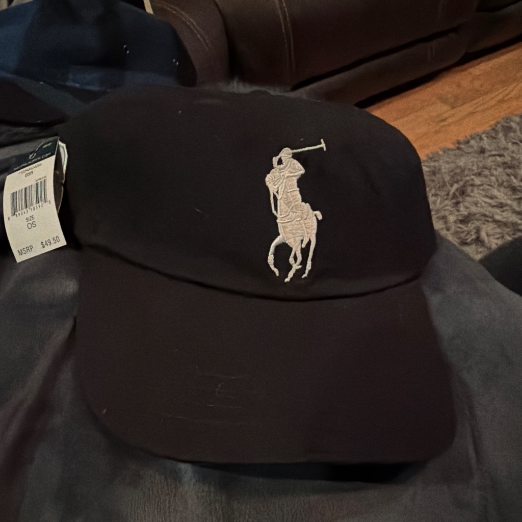 Ralph Lauren Black Polo Cap